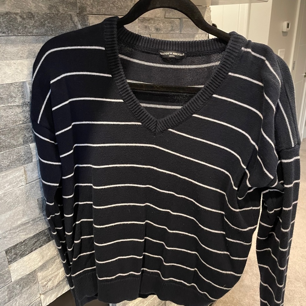 Brandy Melville Navy Stripped Sweater